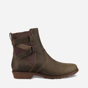 Teva Ellery Ankle Waterproof Damen Stiefel DunkelOlivgrün (Österreich)